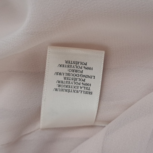 Ann Taylor pleated chiffon a line midi skirt cream off white sz6 - Picture 7 of 11